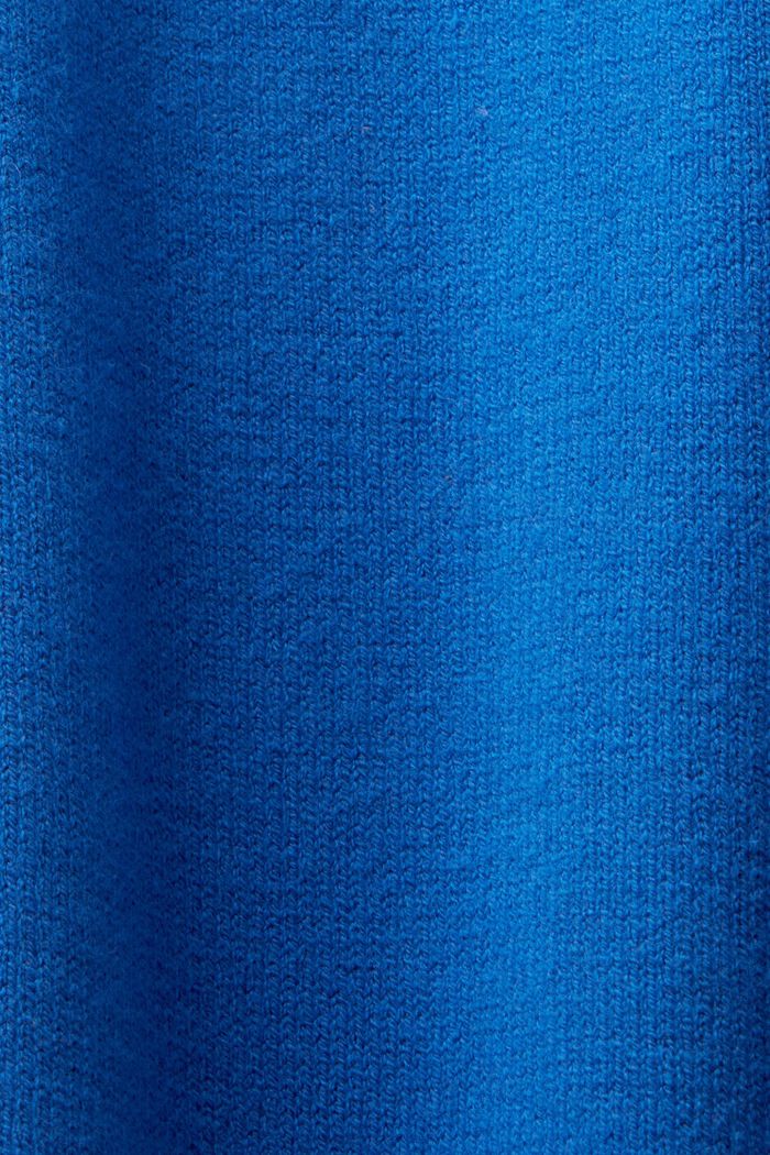 Knit Mock Neck Dress, BRIGHT BLUE, detail image number 5