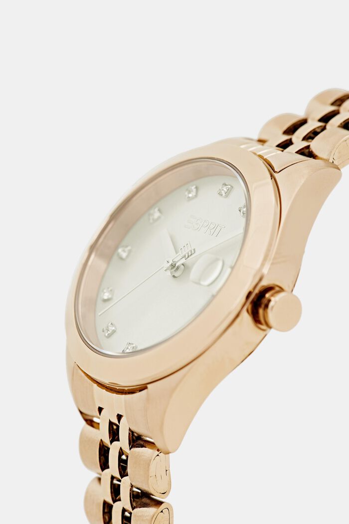 Watch with date display, GOLD, detail image number 1