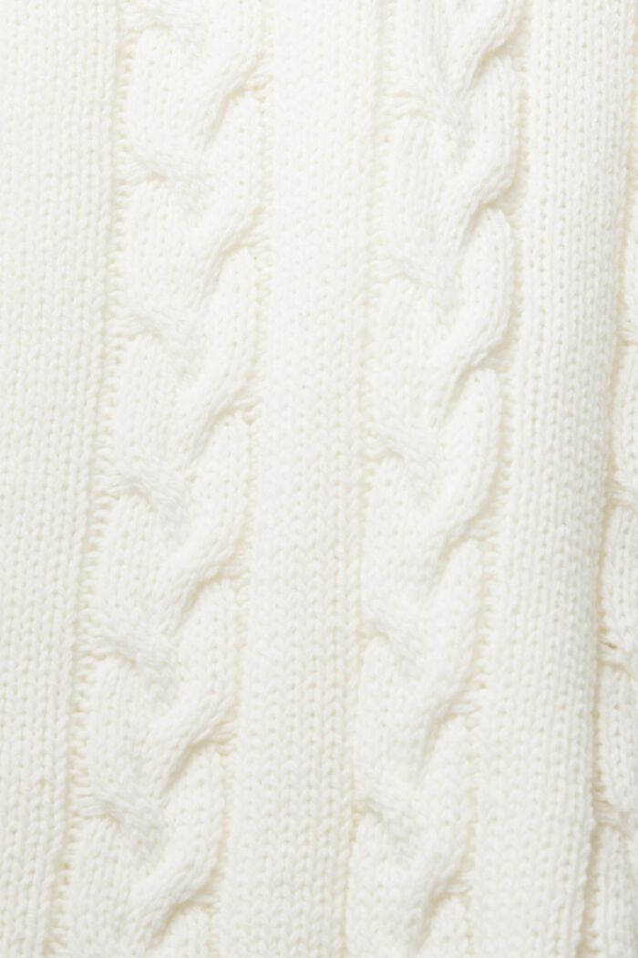 Knitted V-neck sweater, OFF WHITE, detail image number 1