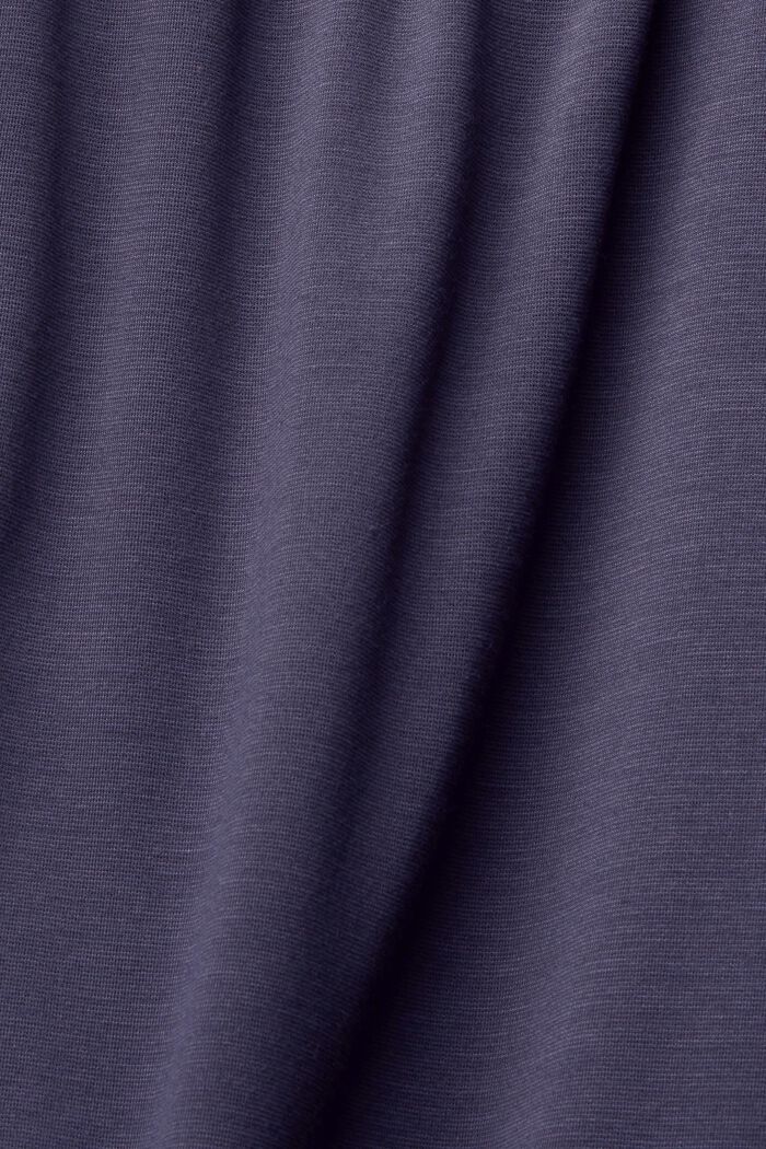 Shirt-style jersey dress, LENZING™ ECOVERO™, DARK BLUE, detail image number 5