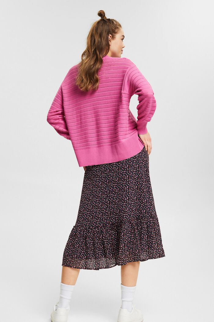 Jumper with openwork pattern, PINK, detail image number 3