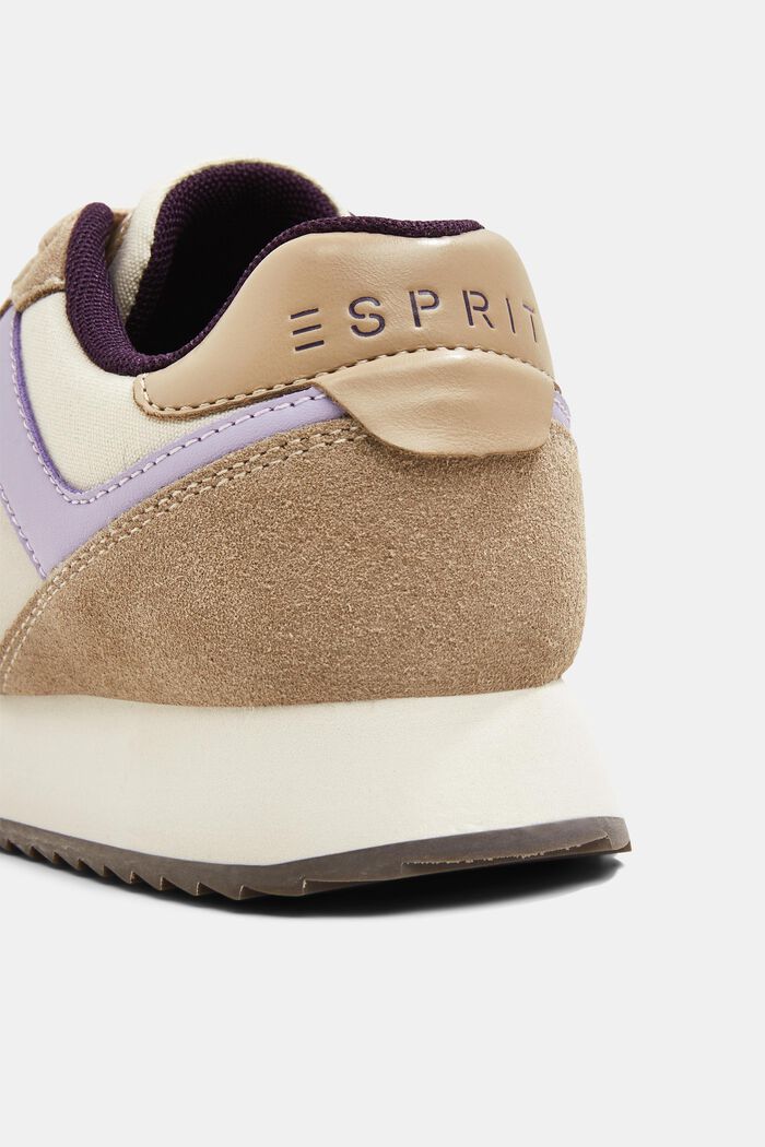 Trainers with leather elements, BEIGE, detail image number 3
