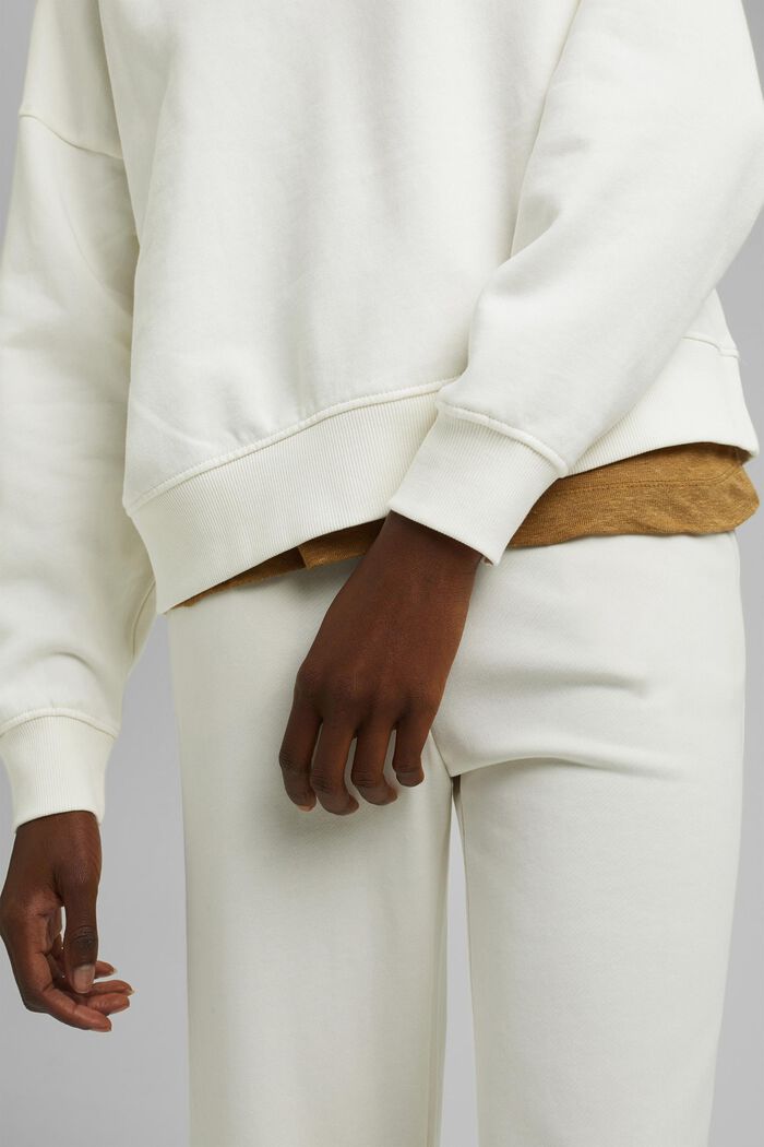Sweatshirt made of 100% organic cotton, OFF WHITE, detail image number 2
