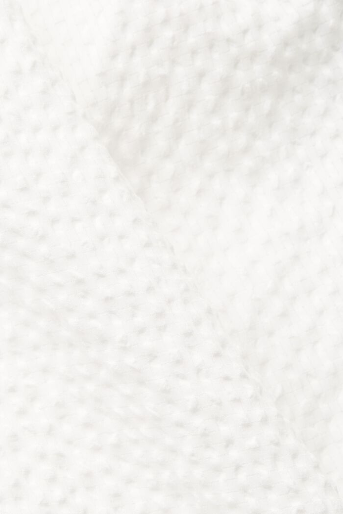 Seersucker blouse with puffy sleeves, OFF WHITE, detail image number 4