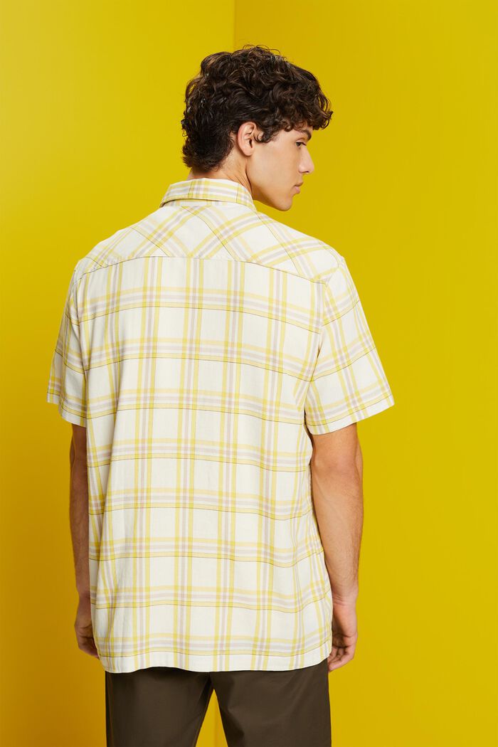 Checked short-sleeve shirt, WHITE, detail image number 3