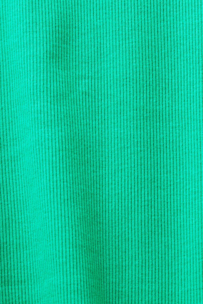 Ribbed Tank Top, GREEN, detail image number 5
