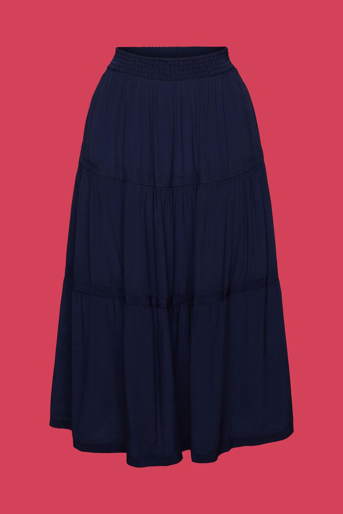 Classic Midi Skirt, NAVY, detail image number 6