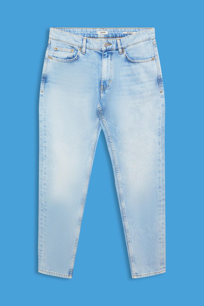 Relaxed stretch jeans, BLUE MEDIUM WASHED, detail image number 7