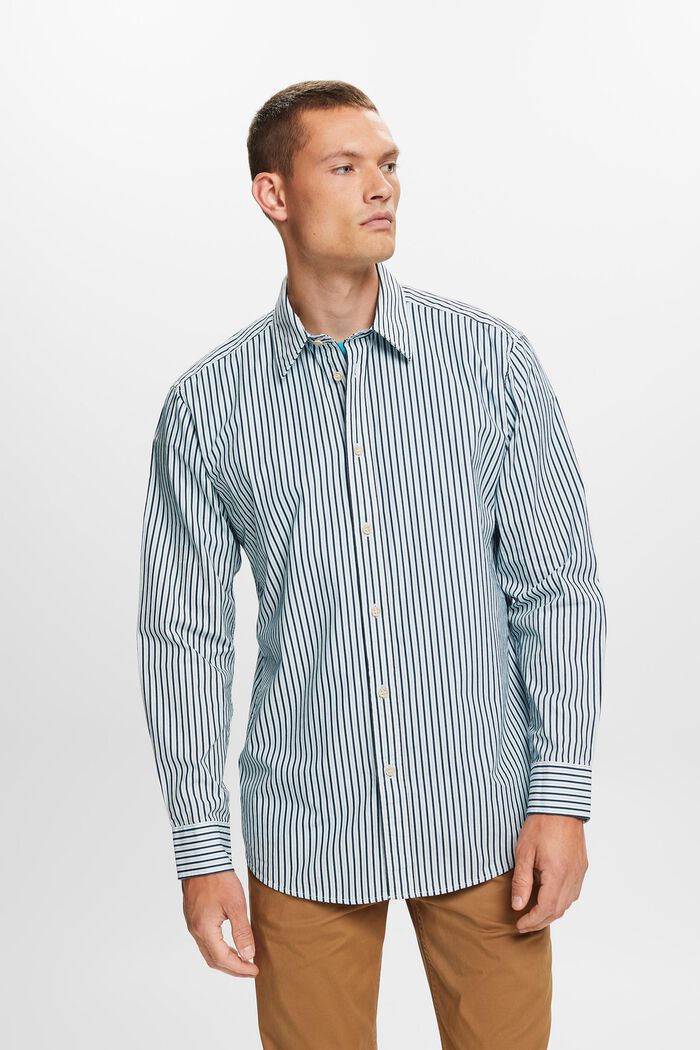 Striped shirt, 100% cotton, ICE, detail image number 0