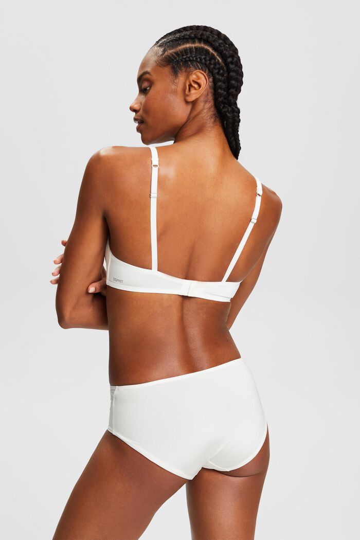 Logo Padded Non-Wired Bra, OFF WHITE, detail image number 2