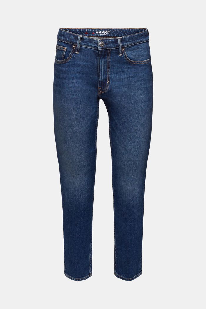 Mid-Rise Slim Jeans, BLUE DARK WASHED, detail image number 8