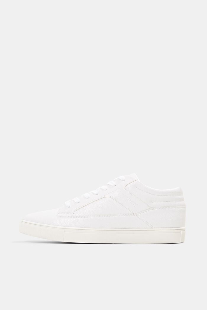 Faux leather trainers, WHITE, detail image number 0