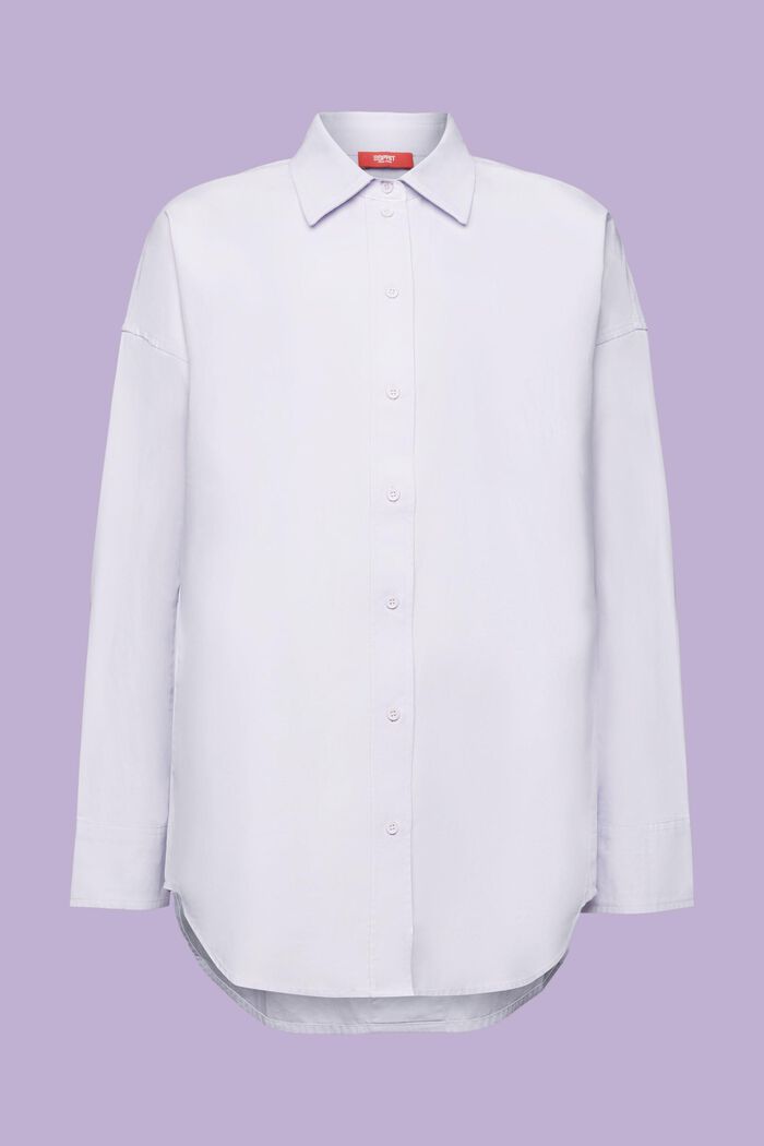 Cotton-Poplin Shirt, LAVENDER, detail image number 6