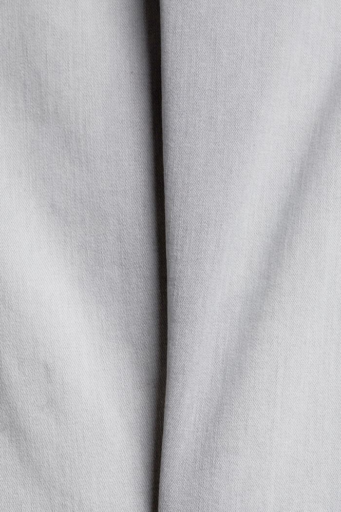 Super stretch jeans made of organic cotton, GREY LIGHT WASHED, detail image number 4