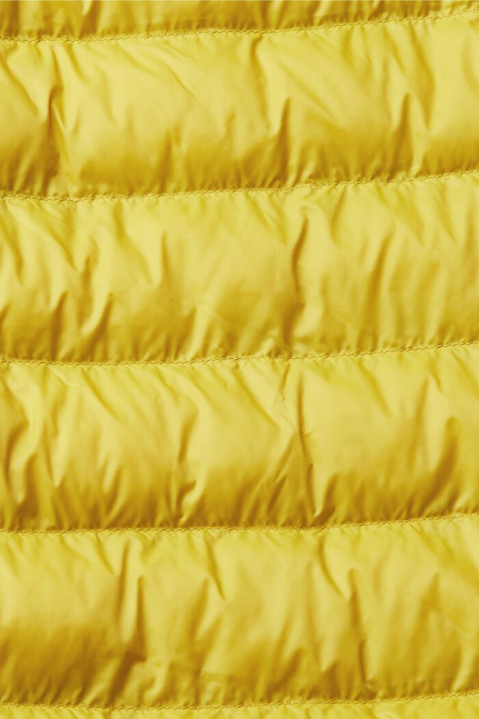 Quilted jacket with high neck, DUSTY YELLOW, detail image number 1