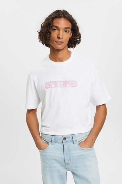 Relaxed fit t-shirt with logo print