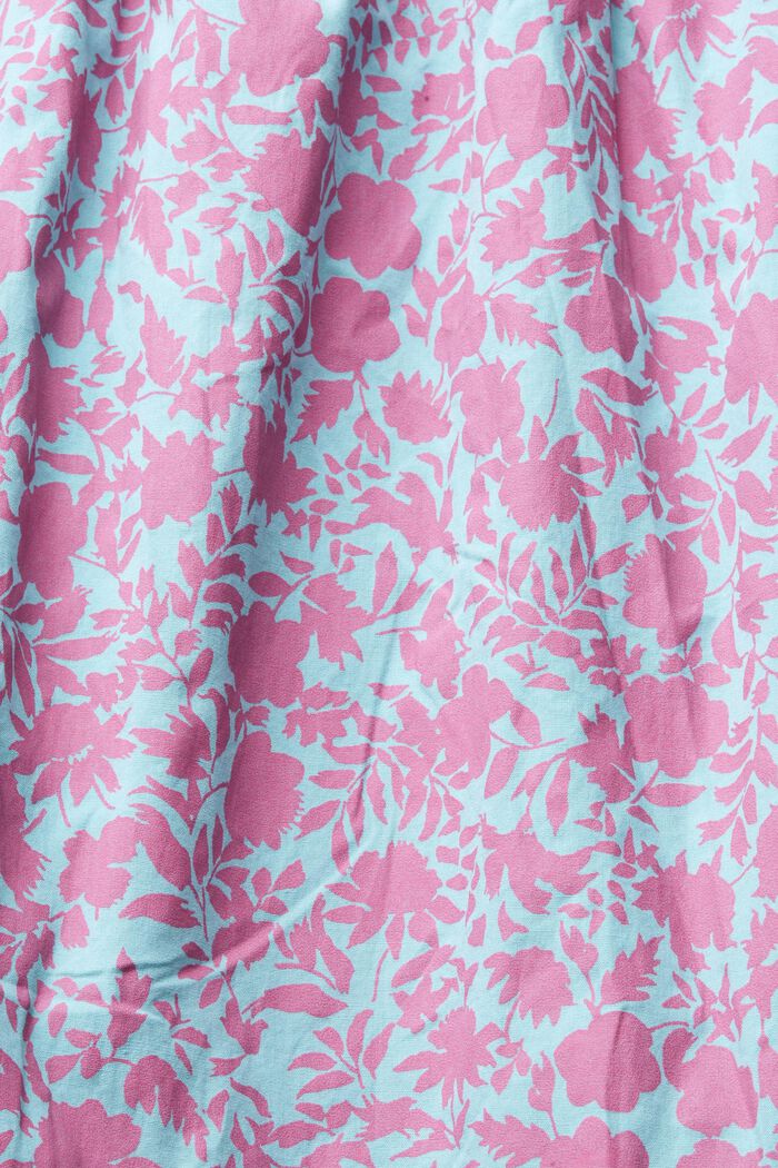 Patterned midi dress with flounces, LIGHT TURQUOISE, detail image number 4