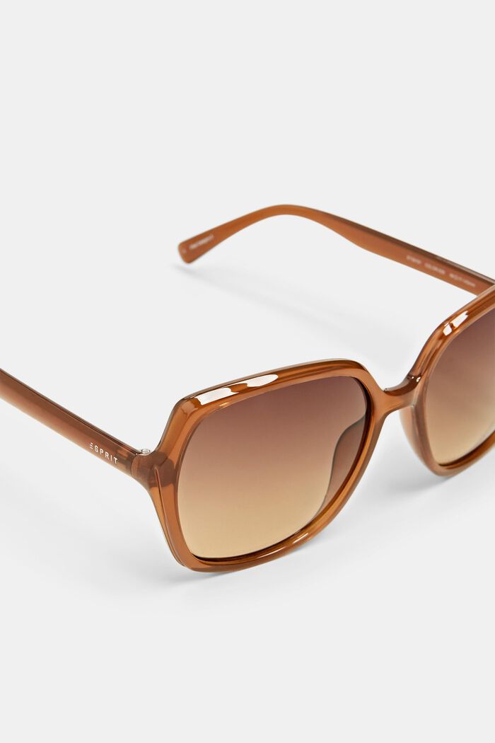 Statement sunglasses with large lenses, BROWN, detail image number 1