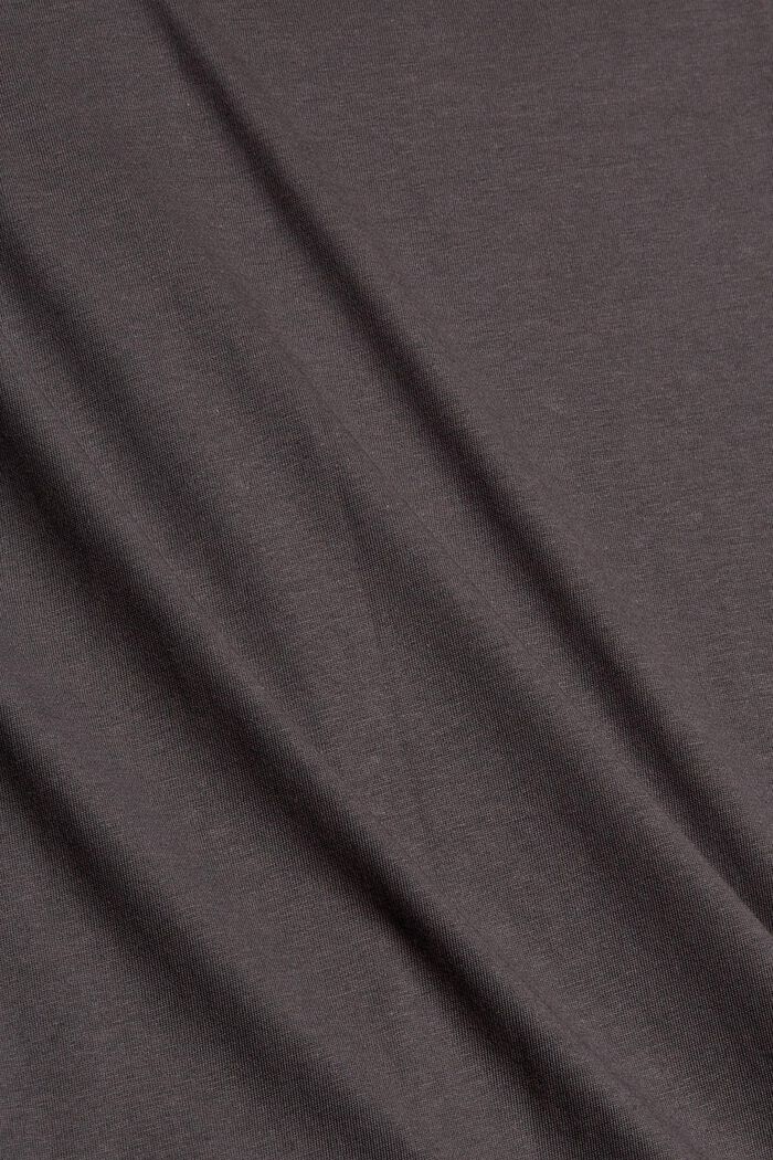 Statement top made of blended organic cotton, ANTHRACITE, detail image number 4