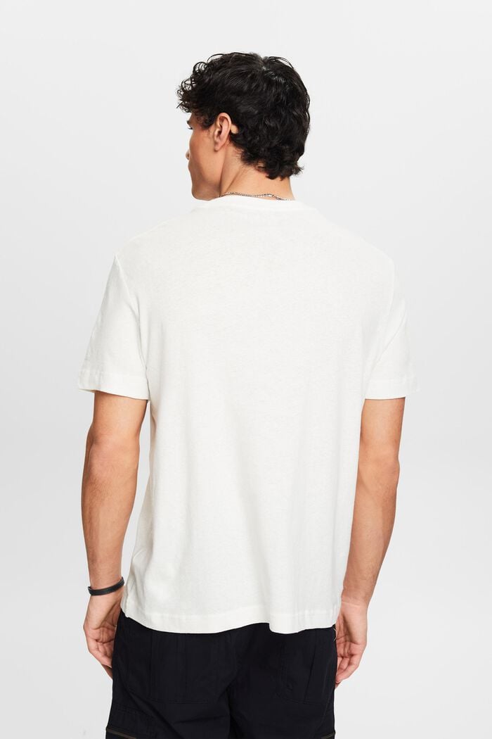 Cotton-Linen T-Shirt, OFF WHITE, detail image number 2
