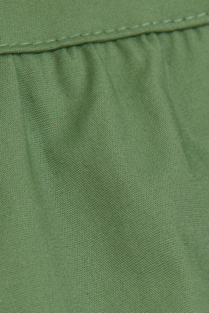 Poplin midi dress made of organic cotton, LEAF GREEN, detail image number 4