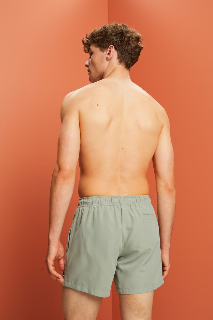 Solid swimming shorts, EMERALD GREEN, detail image number 2