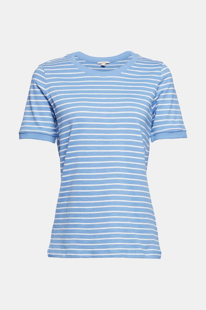 Striped T-shirt, 100% cotton, LIGHT BLUE LAVENDER, detail image number 7