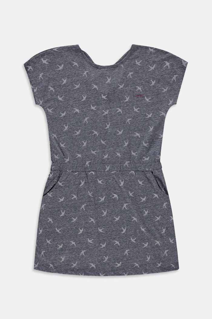 Jersey dress with a print, GREY, overview