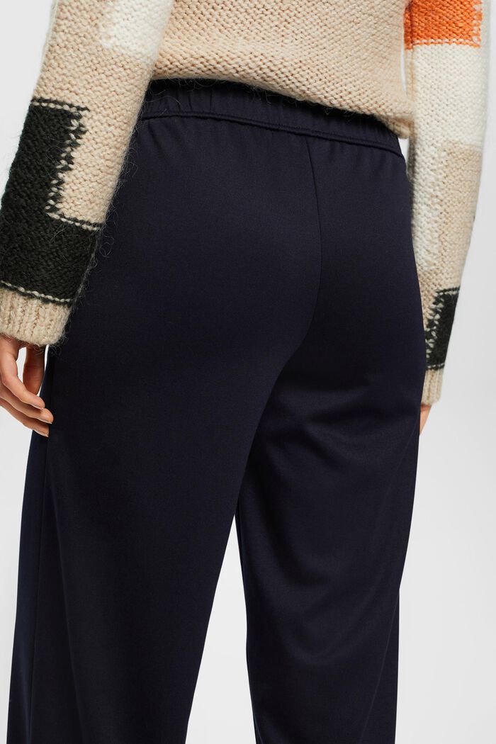 Wide-legged woven trousers, DARK BLUE, detail image number 4
