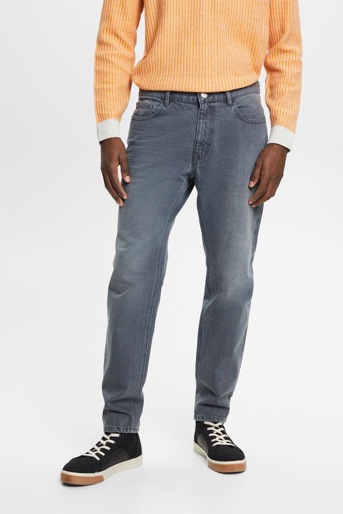 Relaxed slim fit jeans, GREY BLUE, detail image number 0