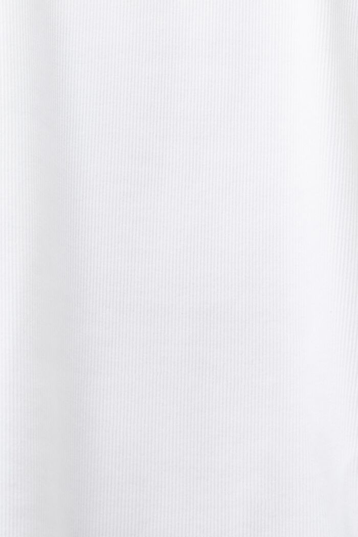 Logo Cotton Jersey Tank Top, WHITE, detail image number 6