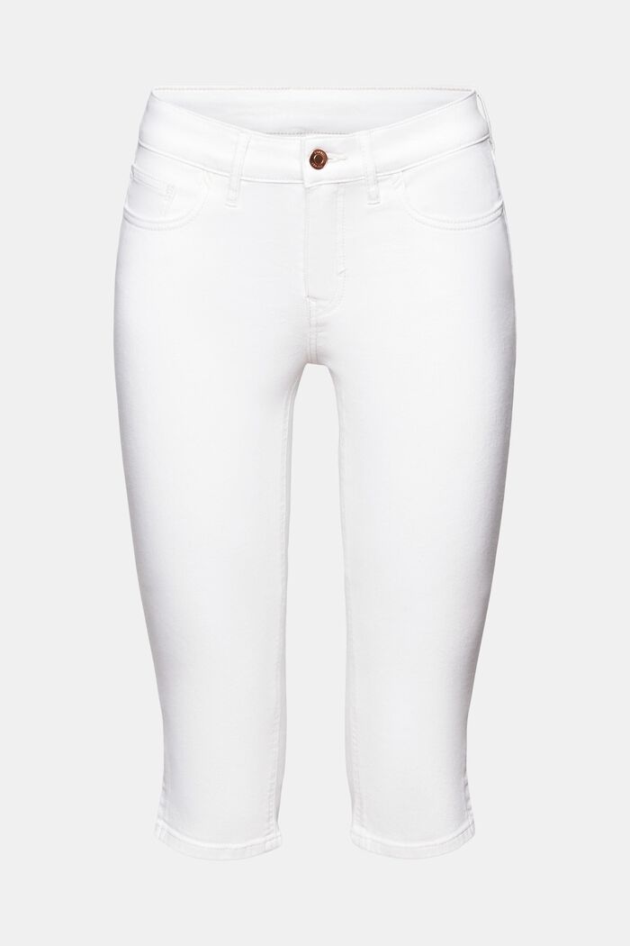 Mid Capri Jeans, WHITE, detail image number 7
