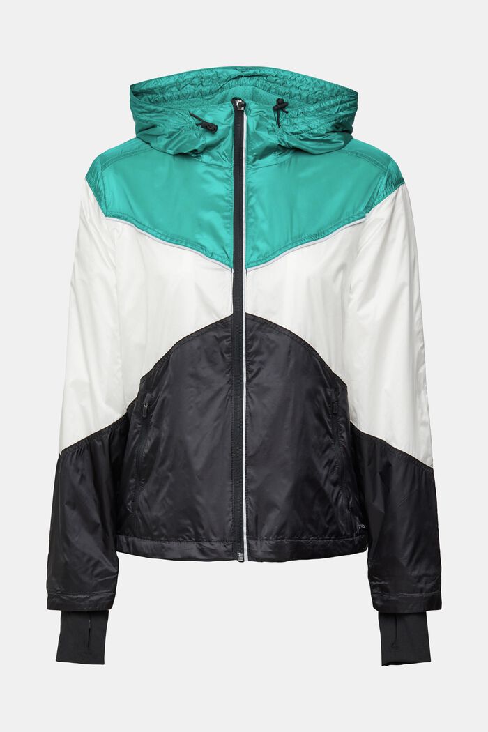 Colour block jacket with E-DRY