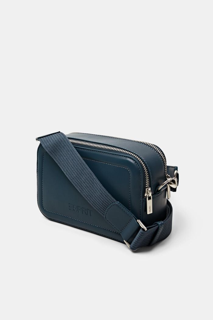 Faux Leather Camera Bag, NAVY, detail image number 2