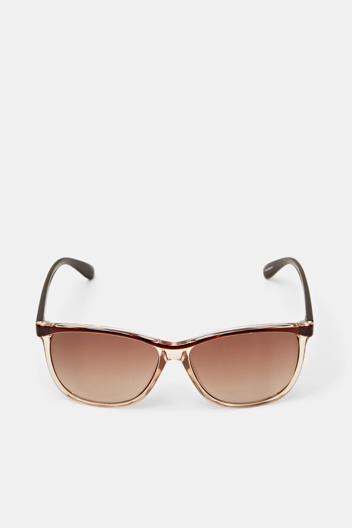 Sunglasses with semi-transparent frames, BROWN, detail image number 0