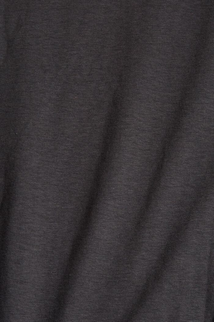 Active T-shirt in an organic cotton blend, DARK GREY, detail image number 4