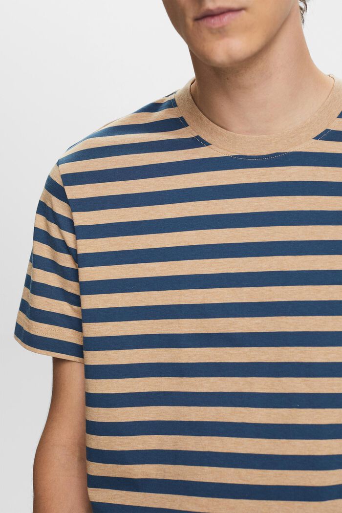 Striped Cotton Jersey T-Shirt, SAND, detail image number 2