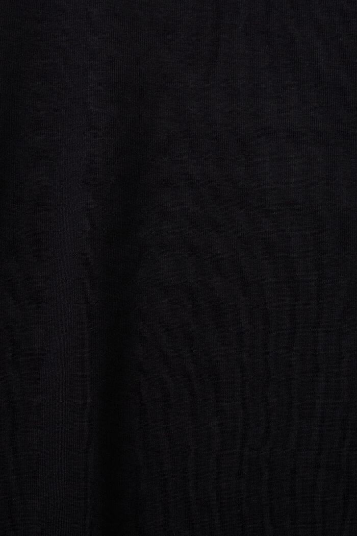 Organic Cotton Logo Long Sleeve, BLACK, detail image number 4