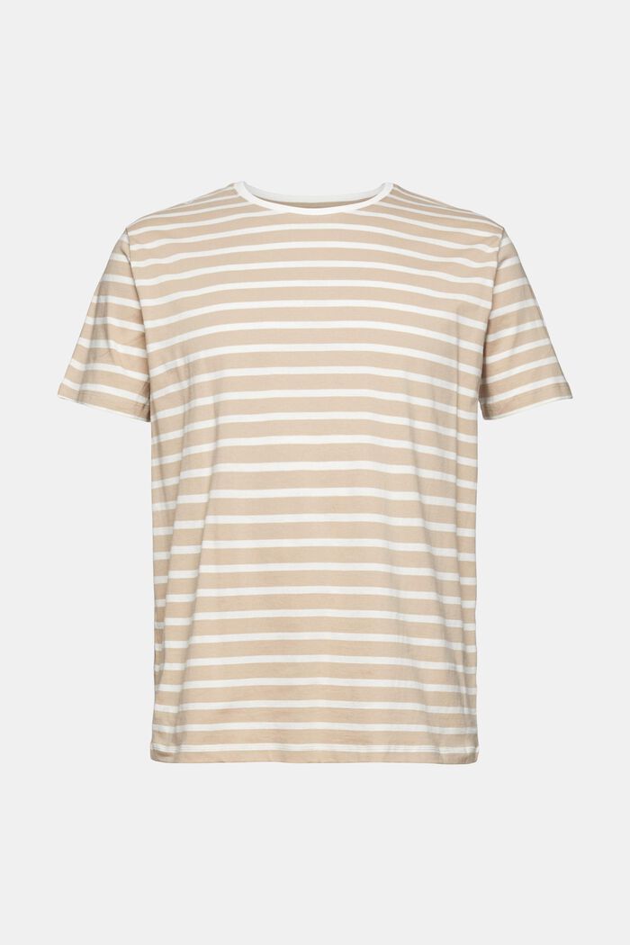 Jersey T-shirt with stripes, SKIN BEIGE, detail image number 0