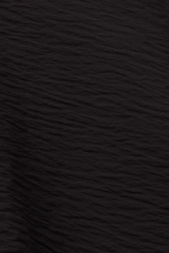 Textured Blouse, BLACK, detail image number 5