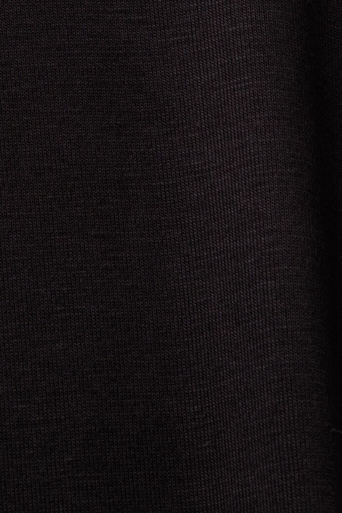 Pyjama top made of LENZING™ ECOVERO™, BLACK, detail image number 4