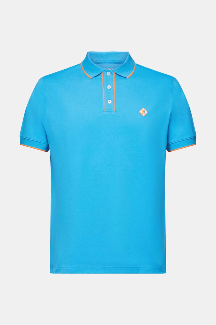 Logo Polo T-Shirt, BLUE, detail image number 5