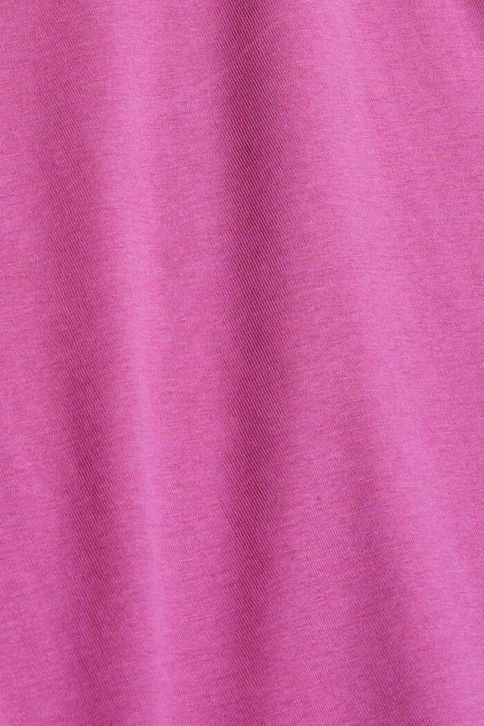 Organic cotton top with 3/4-length sleeves, PINK FUCHSIA, detail image number 4