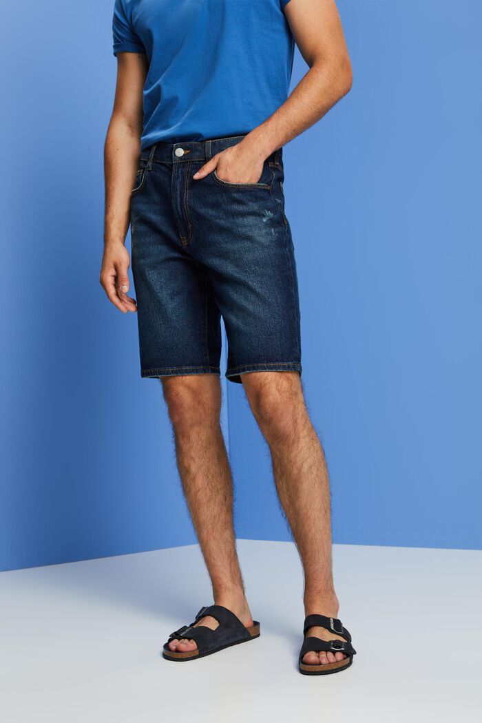 Jeans bermuda shorts, BLUE LIGHT WASHED, detail image number 0