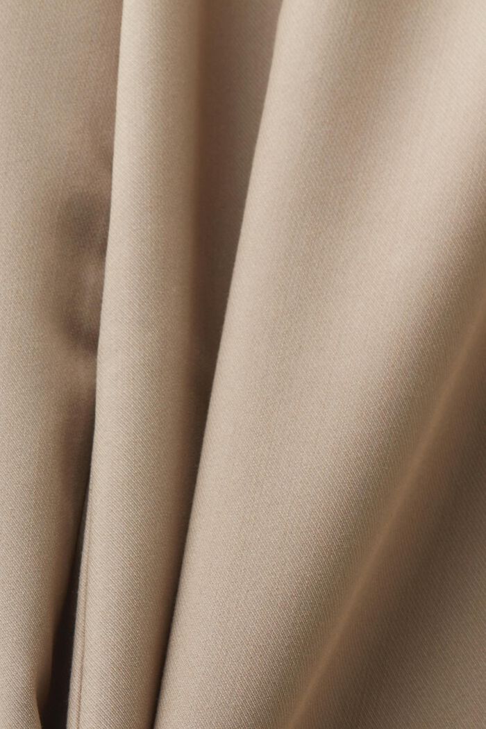 Twill Wide Leg Pants, LIGHT TAUPE, detail image number 5