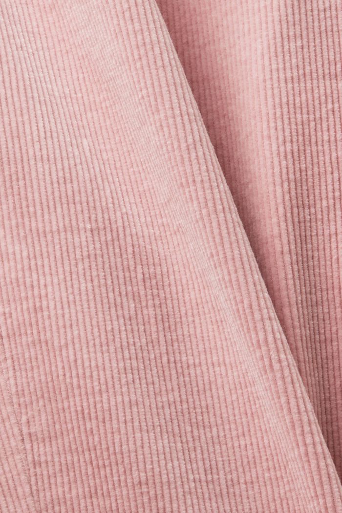 High-Rise Straight Fit Corduroy Trousers, OLD PINK, detail image number 6
