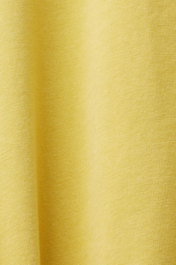 Garment-dyed jersey t-shirt, 100% cotton, DUSTY YELLOW, detail image number 5