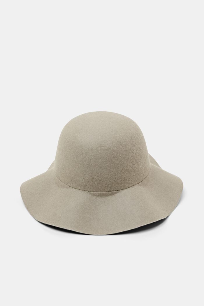 Wool Felt Hat, LIGHT TAUPE, detail image number 0