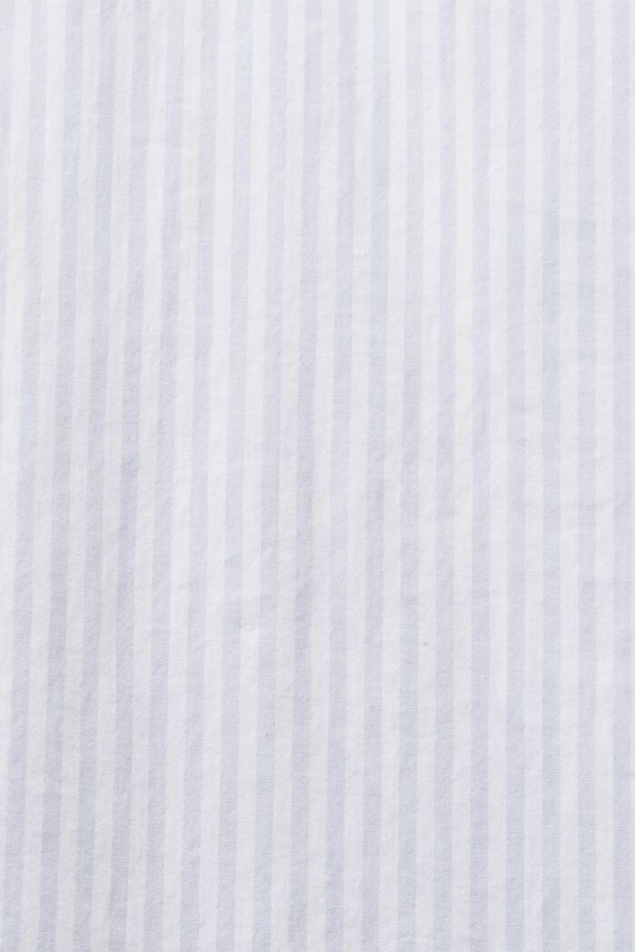 Striped Cotton Poplin Shirt, PASTEL BLUE, detail image number 4