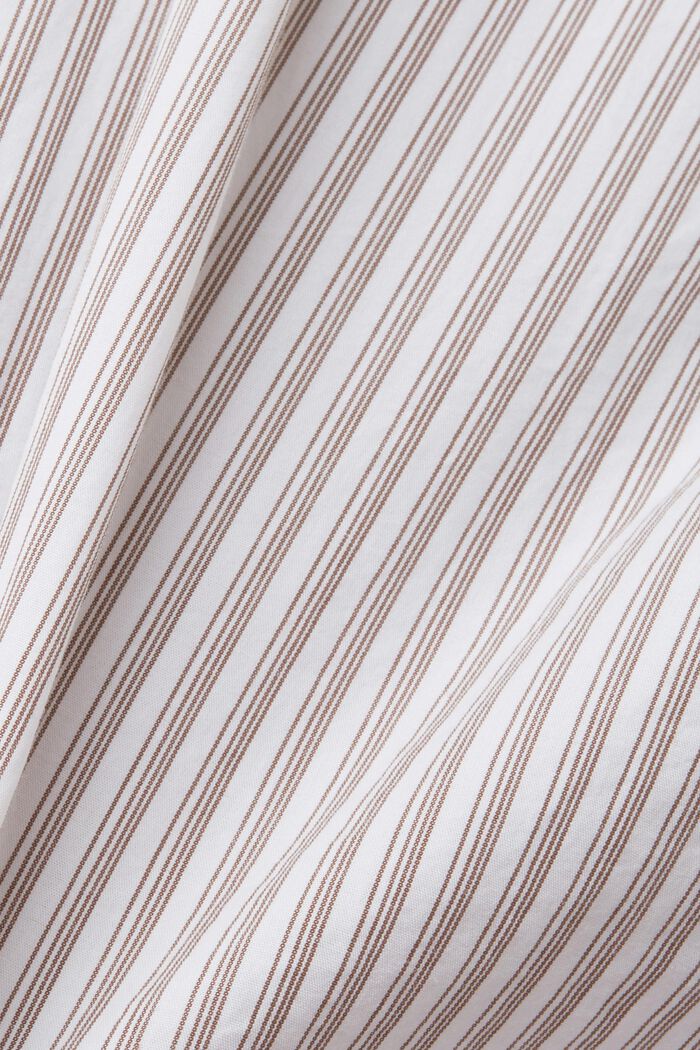 Striped sustainable cotton shirt, TOFFEE, detail image number 5